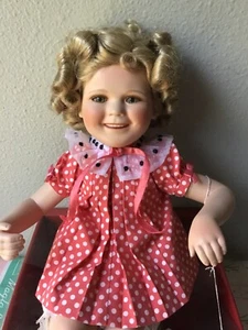 Shirley Temple Polka Dot Pals Two of a Kind Danbury Mint Shirley Doll Only - Picture 1 of 9