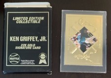1995 Premier 22K Gold Ken Griffey Jr Signature Card 1792/25,000 Premier Mint