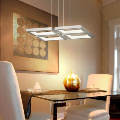 WOFI Hängeleuchte Pendelleuchte LED Deckenlampe Dimmer Flur Höhenverstellbar H 150 cm