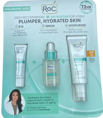 RoC Multi Correction Hydrate + Plump Regimen Pack Exp 5/2027 Fast Ship SEALED - Image 1 of 4