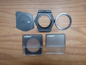 Cokin filters x 2 ( A 151, B112 ) 49mm holder, 55mm adapter ring & lens cover - Picture 1 of 5