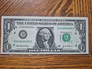 2003A 1 Dollar Federal Reserve Note Rare Two Digit Fancy Serial Number - Picture 1 of 2