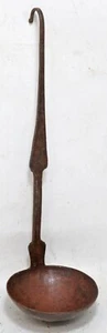 Antique Iron Tipri Tall Oil Spoon Original Old Hand Crafted Fine Engraved - Picture 1 of 8
