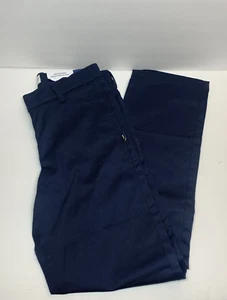 Dennis Uniform School Girls Size 10 Navy Blue Irvington Flat Front Pants NWT - Picture 1 of 4