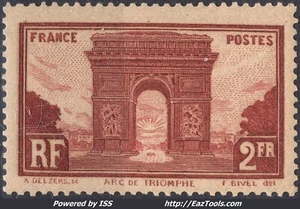 FRANCE ARC DE TRIOMPHE N° 258 NEUF ** SANS CHARNIERE - Picture 1 of 2