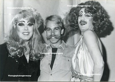 G1491 Photo 1970s Drag Queen Man Gay Crossdresser Crossdressing LGBTQ Drag - Image 1 of 2