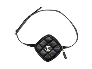 Black Chanel 20K Quilted Diamond Waist Bag - Picture 1 of 8
