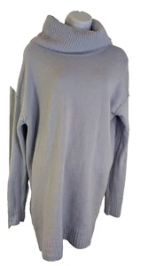 Suéter Pullover Athleta, Cuello Capucha Para Mujer, Mezcla Lana Y Cachemira, Azul, Talla S - Imagen 1 de 3
