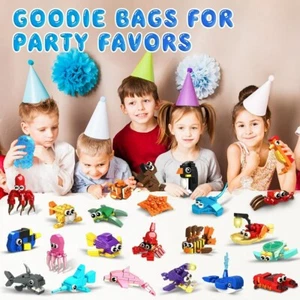 24 Stück Party Gastgeschenke für Kinder Bauset 629 Stck. Meerestiere Blöcke Spielzeug Geschenk - Bild 1 von 9