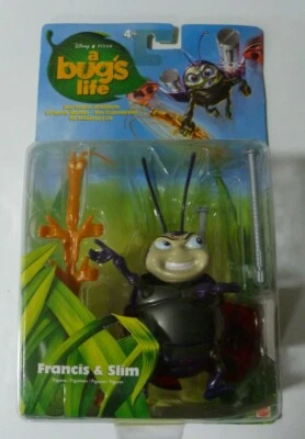 Disney Pixar - A Bugs Life Francis and Slim Figures Mattel - Image 1 of 3
