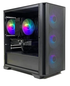T2M Gaming PC Ryzen 3 3100 3.6Ghz 16GB 256G 1TB Radeon RX 580 8GB Wi-Fi BT W11H - Picture 1 of 4