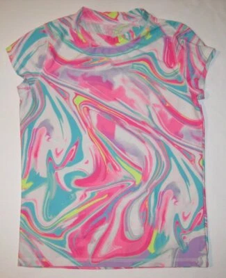 Camisa de banho The Children's Place meninas redemoinho arco-íris tamanho 14 - Imagem 1 de 2