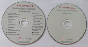 T-COM: T-Comfort 930 DSL + ComAss Bedienungsanleitungen & Software - 2 CDs 2004 - Photo 1/4