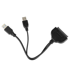 SATA to USB 3.0 Cable 2.5 inch SSD HDD Drive 22pin Adapter Data Power Connector - Picture 1 of 7