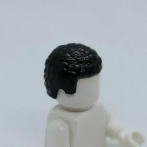 HAIR - BLACK - Male with Coiled Texture LEGO® Minifigure Mini Figure Part - Picture 1 of 1
