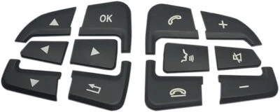 Mercedes Steering Wheel Button Covers Trim Stickers for GLA CLA GLE CLS SL GLS - Image 1 of 4