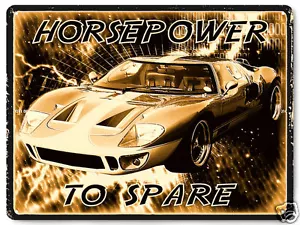 Mancave Street Racing Muscle Car METALLSCHILD VINTAGE STYLE Geschenk Jungen Zimmer Kunst 217 - Bild 1 von 2
