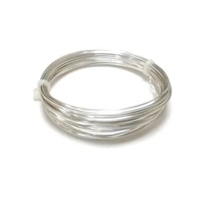 Copper Craft Wire Silver 925 Plated Square 6M Coil 0.8mm Thick - Picture 1 of 1