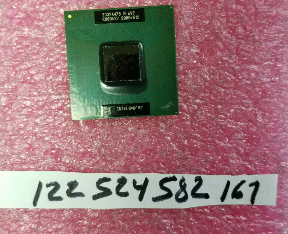 INTEL PENTIUM 4    SL6V9 RH80532GC041512  MOBILE SOCKET 478PIN  - Image 1 of 1
