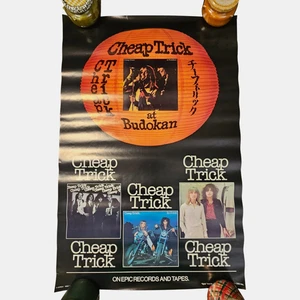 Póster promocional truco barato truco barato en Budokan 22,5x34 CBS Inc 1979 vintage - Imagen 1 de 7