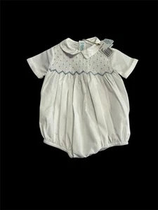NWT!! Feltman Brothers Smocked Heirloom Romper Size 9 Months - Picture 1 of 8