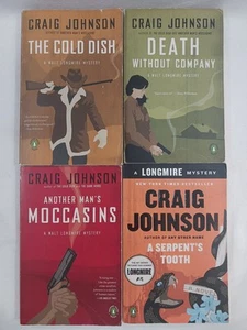 Longmire Mystery Book Lot Craig Johnson (4 TPB) Death, Moccasins, Serpent, Cold  - Imagen 1 de 20