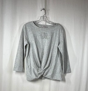 NWT Loft Women's Gray Twist-Hem Sweatshirt - Size M - Picture 1 of 4
