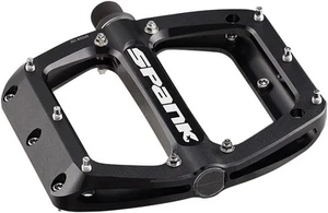 Spank Spoon 90 Platform Pedals 9/16" Concave Alloy Body Replaceable Pins Black - Picture 1 of 3