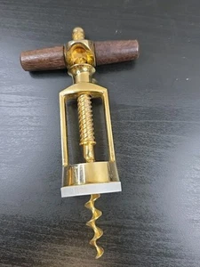 6" VINTAGE DEUTSCHLAND DBGM KORKENZIEHER WEINFLASCHENÖFFNER Holzgriff - Bild 1 von 5