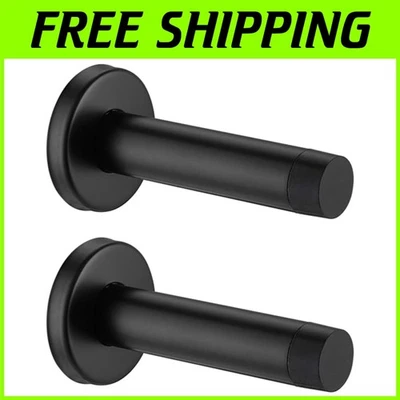 Para-choque de porta preto fosco - Pacote com 10, aço inoxidável - Imagem 1 de 4