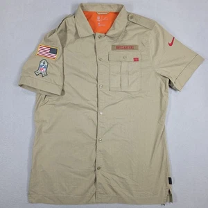 Nike Salute to Service Tampa Bay Buccaneers NFL Button-Up Shirt Men's Large  - Picture 1 of 13