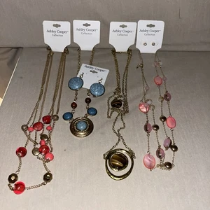 ❤️VTG LOT OF 4 NOS ASHLEY COOPER COLLECTIONS NECKLACES & EARRINGS * BONUS* - Picture 1 of 10