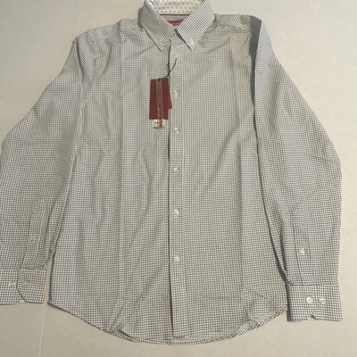 Report Collection Flex Knit Shirt Gray NWT Modern Fit Untucked Style Size Small - Image 1 of 4