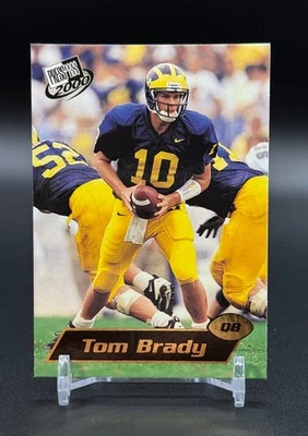 Tarjeta de novato Press Pass #37 Tom Brady Gold Zone RC 2000 VER FOTOS Foto 1 de 4