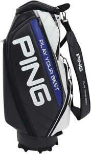 PING 2025 CB-U2502 SOFT PU One Caddy Bag Golf Club Bag Navy and white NEW - Picture 1 of 9
