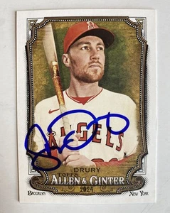 ANGELS- BRANDON DRURY AUTOGRAPH 2024 TOPPS ALLEN & GINTER #168 TRADING CARD - Picture 1 of 2