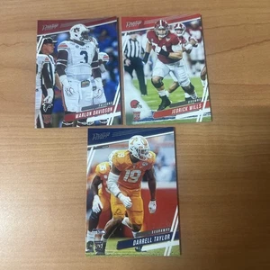 2020 Prestige RC lot Marlon Davidson Darrell Taylor Jedrick Wills HOU CLE DLine - Picture 1 of 2