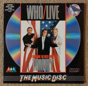 The Who Live Featuring The Rock Opera Tommy 1989 Double Laser Disc Set EX/EX - Picture 1 of 12