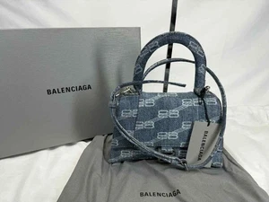 Balenciaga Small Hourglass Monogram Denim Top Handle Bag SPB-TS 3467774 - Picture 1 of 14
