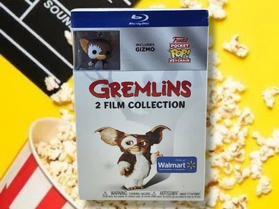 Gremlins 2-Film Set Walmart Exclusive (Blu-Ray, 2018) Funko Keychain Sealed! - Image 1 of 4
