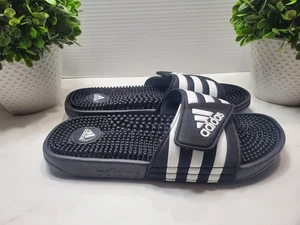 Sandalias Adidas Adissage para hombre negras/blancas cómodas sin cordones⚫⚪078260 - talla 7 - Imagen 1 de 7