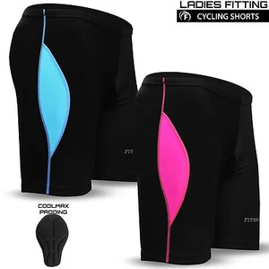 Women Ladies Cycling Short MTB Bicycle with Anti-Bac Coolmax Padded S to L - Picture 1 of 3