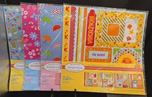 4 Stück Markenlos 12 x 12 Sammelalbum Seiten Kits Neu - Bild 1 von 9