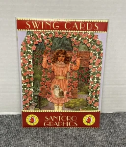 3D Swing Cards by Santoro Graphics 1993 Girl on Swing - Picture 1 of 2