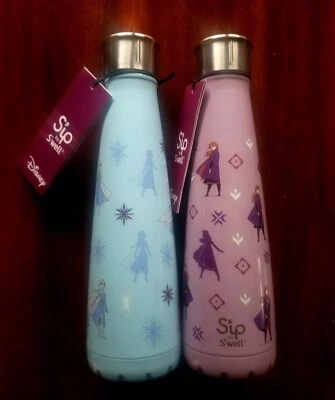 Disney Frozen II Juego de 2-Anna y Elsa 15oz. Botellas de agua de S'ip de S'well Foto 1 de 4