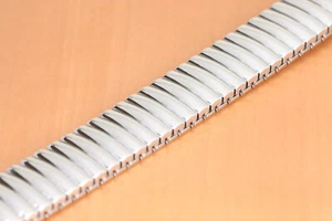 Hadley-Roma 15mm-19mm Stainless Steel Stretchable Watch Bracelet/Band, MB7116W - Picture 1 of 4