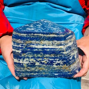 Muestra mineral de cristal pulido a mano de lapislázuli natural de 11,61 lb curación - Imagen 1 de 16