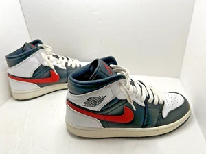 Air Jordan 1 Mid - Rojo Chile (554724-075) Auténtico Negro/Blanco/Rojo Para Hombre Talla 10 - Imagen 1 de 9