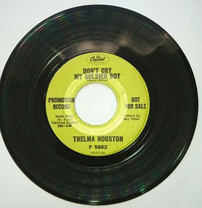 Thelma Houston 45 RPM 7" Vinyl Single Promo Don't Cry My Soldier Boy 1967 - Bild 1 von 7