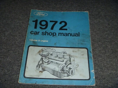 1972 Ford Galaxie 500 LTD Country Squire Ranch Engine Service Repair Manual   - Image 1 of 2